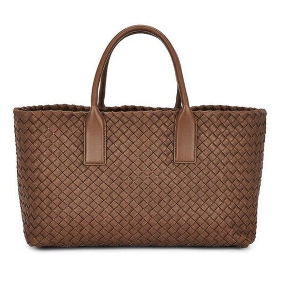 New Bottega Veneta Small Cabat Brown Tote Bag - Picture 1 of 9